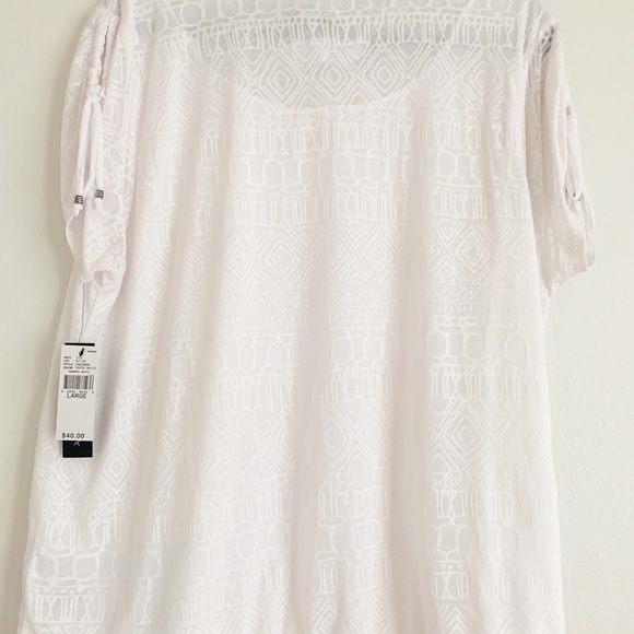 AB Studio Cut Out Tassel Loosefit Top Size Large - Picture 5 of 7
